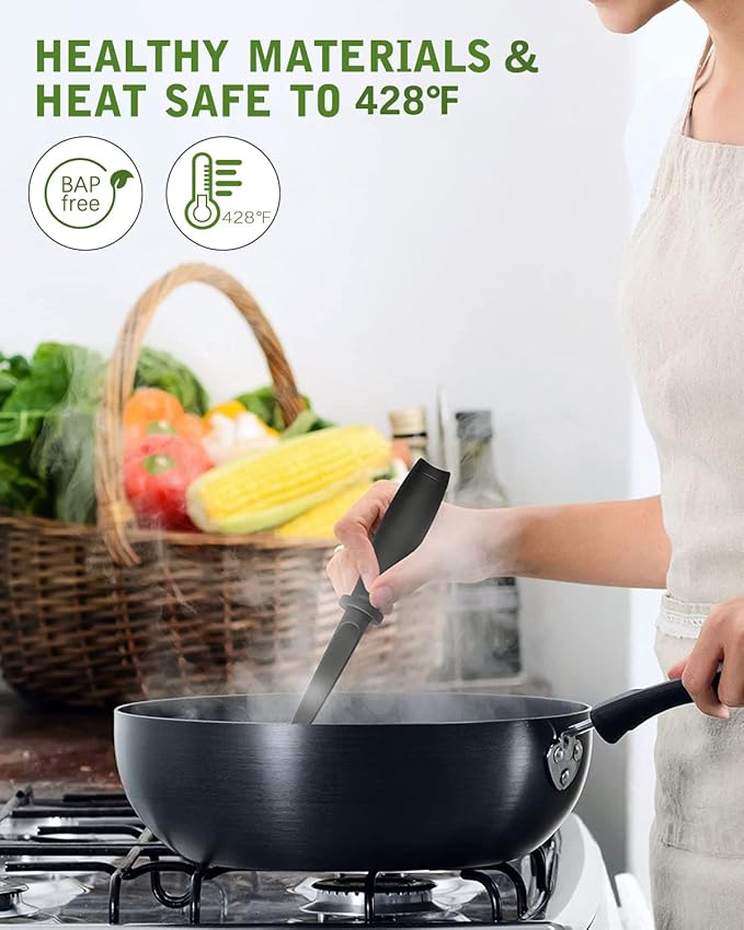 Upgrade Meat Chopper, Heat Resistant Meat Masher for Hamburger Meat, Ground Beef Smasher, Nylon Hamburger Chopper Utensil, Ground Meat Chopper, Non Stick Mix Chopper, Mix and Chop Potato Masher Tool